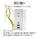 ���Ŵ� AC�����ץ��� AC���Ŵ�  USB�ݡ��� ������C USB Type-C PD �ѥ�ǥ�Х꡼ Power Delivery 20��å� 3���󥻥�� ������A USB Type-A 2�ĸ� 15W �ۥ磻�� iPhone Android R3ACC2A20W01WH �饹���Хʥ�