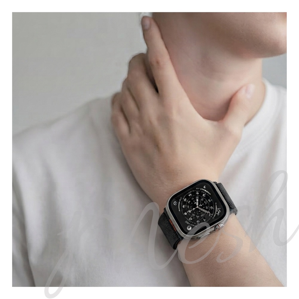 Apple Watch 49mm 46mm 45mm 44mm ULTRA style ���ƥ�쥹 ��å��� �Х�� ����ȥ饹������ ��å��她�ƥ�쥹�Х�� �ޥ��ͥå� ��æ��ñ �Х�� �����˥��ॴ����� ���åץ륦���å� �٥�� RAWST4411TG �饹���Хʥ�