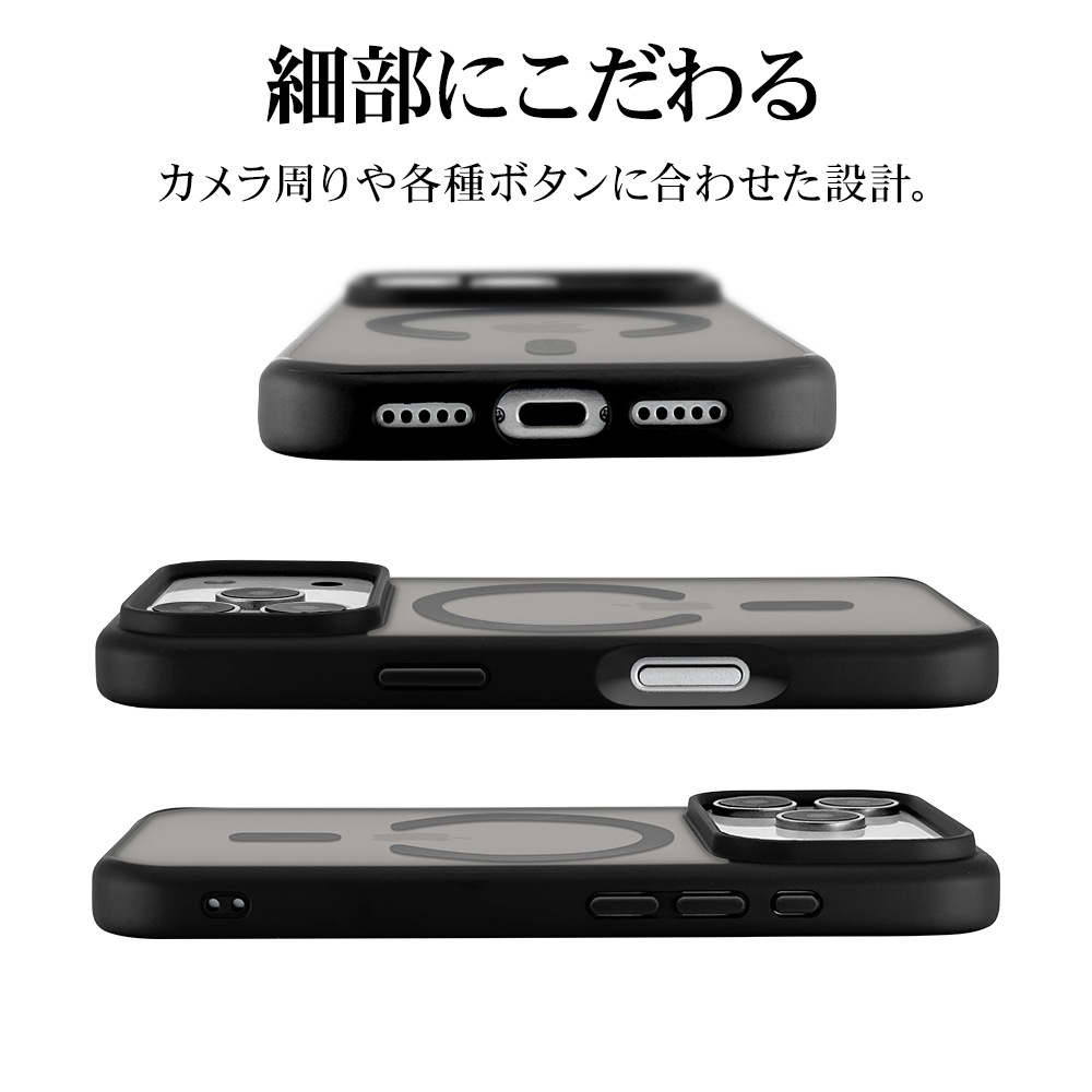 iPhone17 Pro  С ϥ֥å MagSafeб C ޥͥåȽ RHINOX 饤Υå  MIL TPUХѡ ȥåץۡ 磻쥹 ֥åߥեȥ֥å ե ޥۥ 9276IP5BHAMBKFB 饹Хʥ