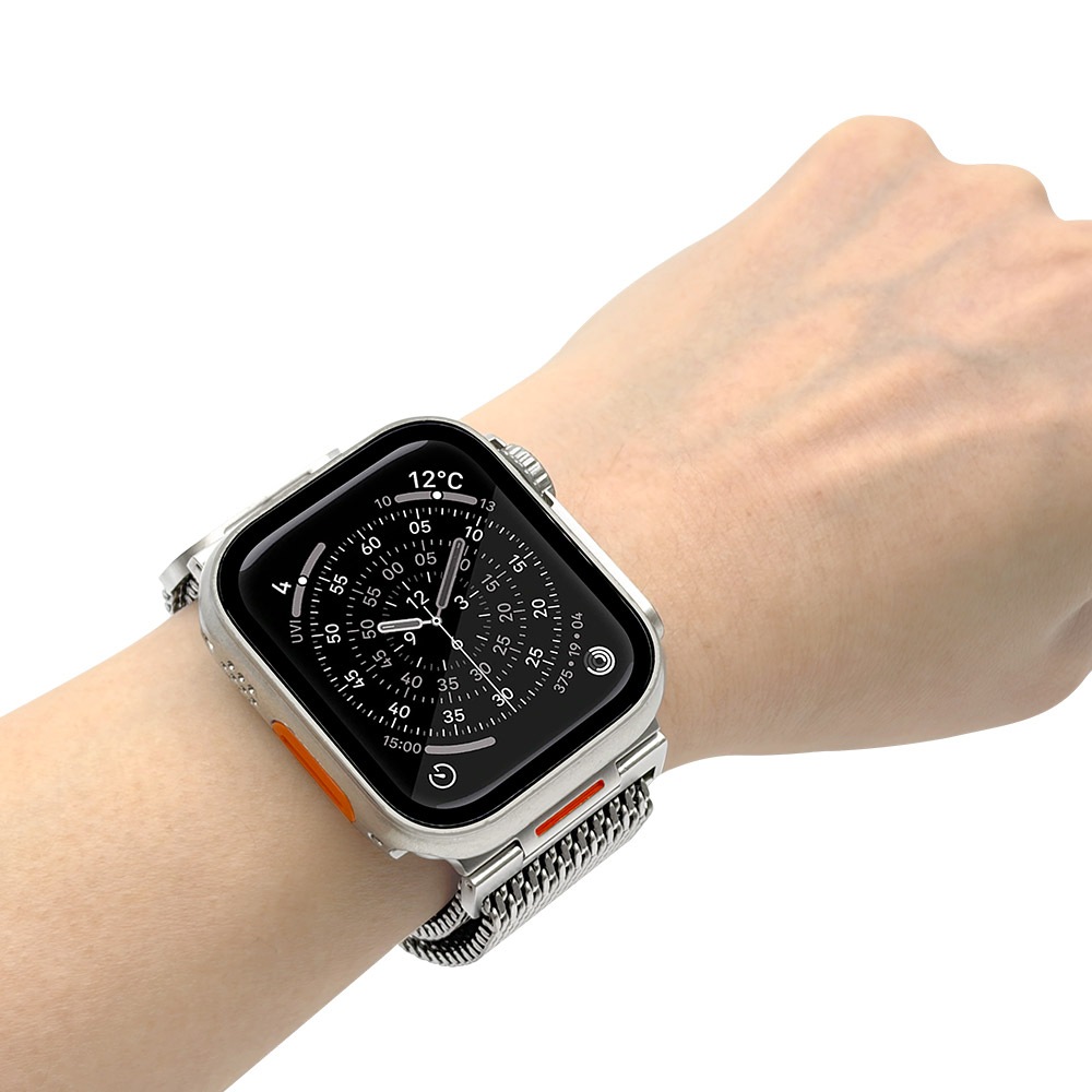 Apple Watch 49mm 46mm 45mm 44mm ULTRA style ���ƥ�쥹 ��å��� �Х�� ����ȥ饹������ ��å��她�ƥ�쥹�Х�� �ޥ��ͥå� ��æ��ñ �Х�� ����С� ���åץ륦���å� �٥�� RAWST4411SV �饹���Хʥ�