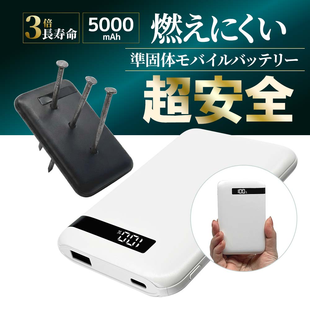 Ĺ��̿ ���� Ⱦ�������� ��������� ��Х���Хåƥ꡼ 5000mAh 2�ݡ��� ������C 20��å� ������A 3����ڥ� USB Type-C 20W Type-A 3A PD Power Delivery ���㥳���륰�졼 iPhone ���ޥ� iPad RLI050C20W03CGRY �饹���Хʥ�