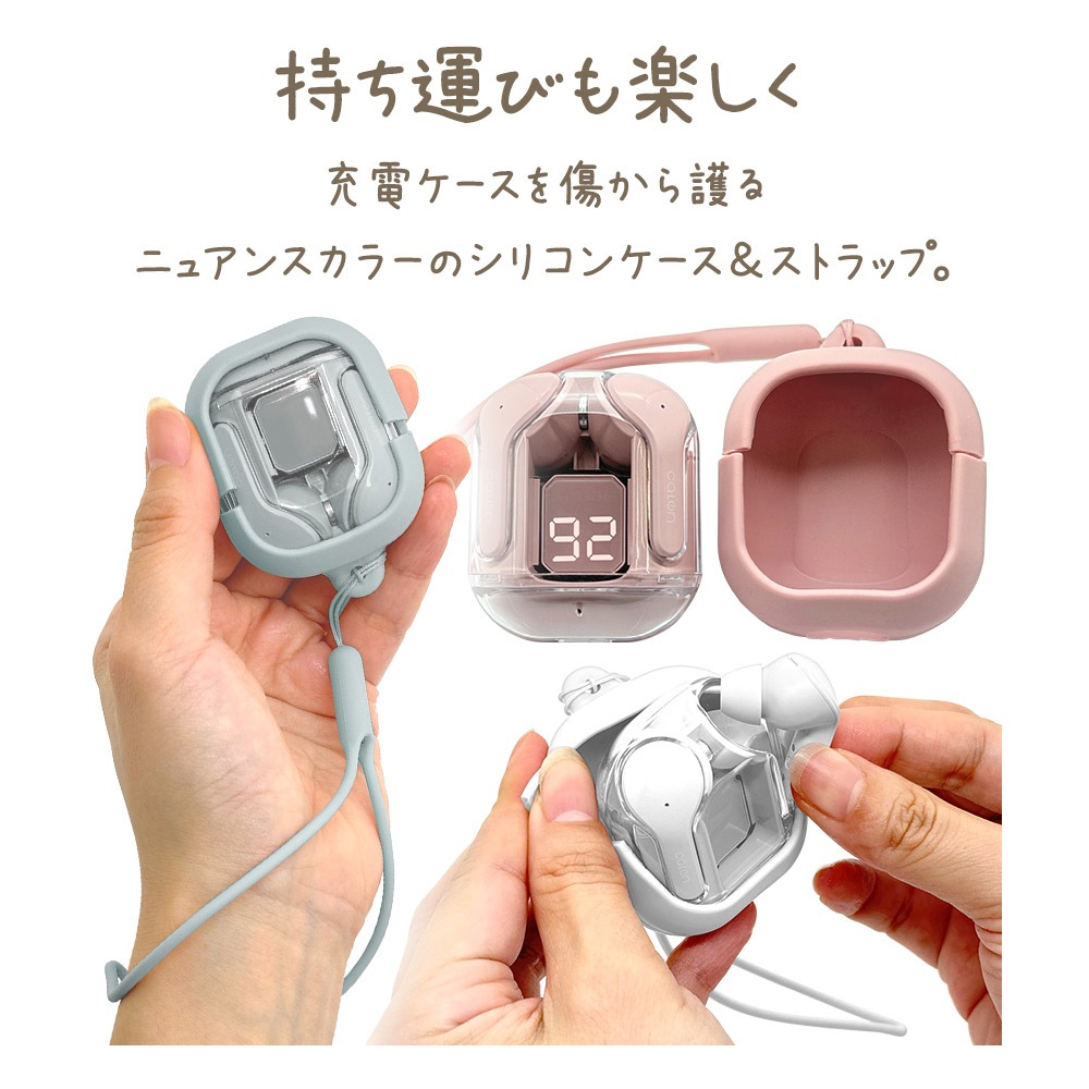 Bluetooth 5.3 磻쥹 ƥ쥪 ۥ calon ȥåդ ꥳ󥱡  ʥ ɽǥץ쥤 C Type-C ñ³ ⡼֥롼 RTWS06SBL