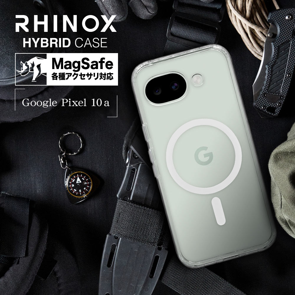Google Pixel 10a ������ ���С� �ϥ��֥�å� �ޥ��ͥåȽ��� RHINOX �饤�Υå��� �Ѿ׷� MIL���� ���ꥢ ����5H TPU�Х�ѡ������� �磻��쥹���� �������� �ԥ����� 9364P10AHAMCL �饹���Хʥ�