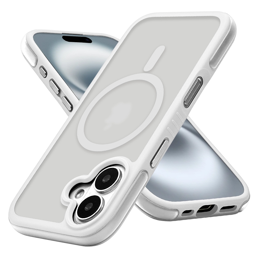 iPhone16 ������ ���С� �ϥ��֥�å� MagSafe�б� Air_C �Ѿ׷�ۼ� MIL���� ���� ��� �ޥåȲù� �����ɻ� TPU�Х�ѡ������� �������å���� �磻��쥹�����б� �ۥ磻�� �����ե��� ���ޥۥ����� 8128IP461HPMWH �饹���Хʥ�