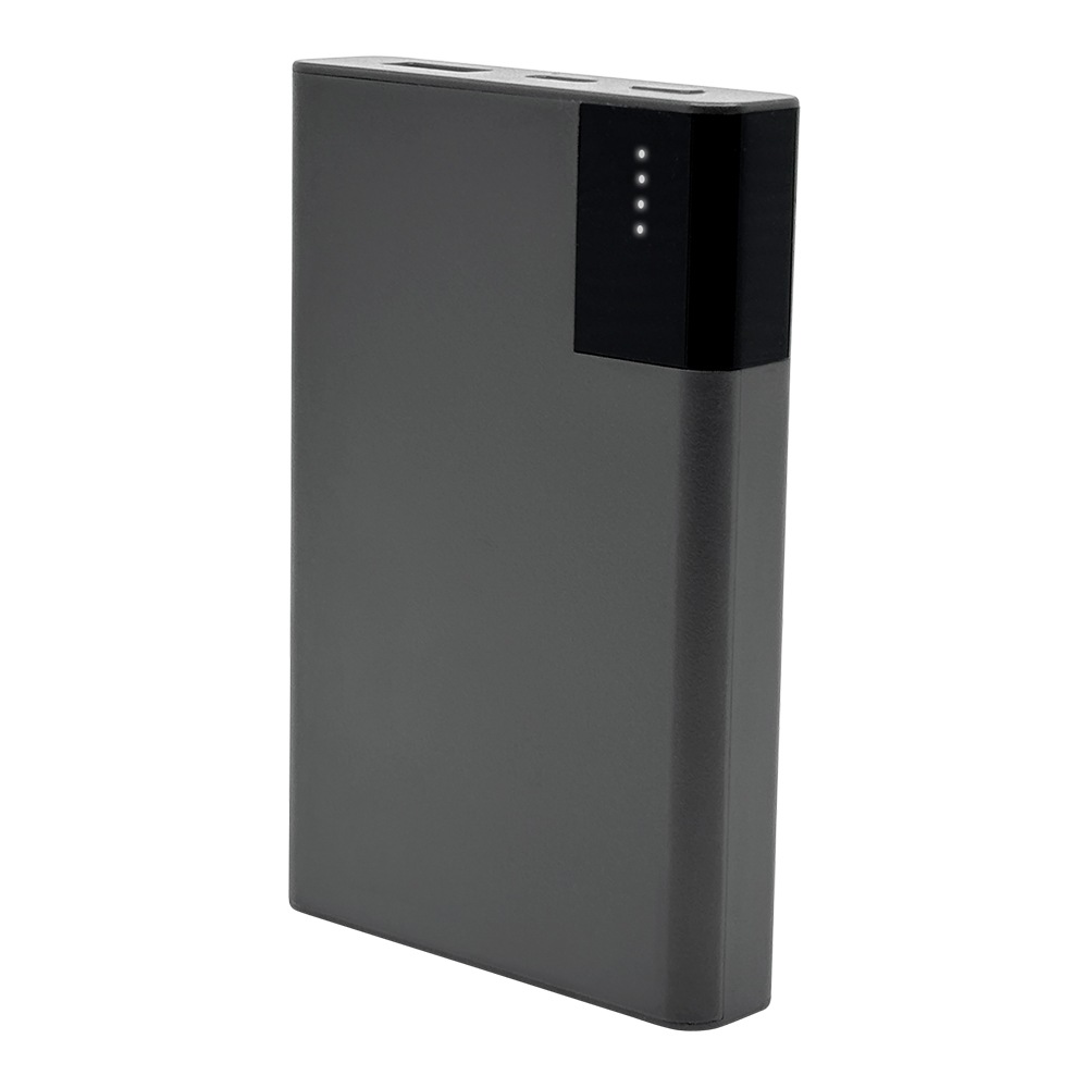 BY ��Х���Хåƥ꡼ 5000mAh 2�ݡ��� ������C ������A 12��å� 2.4����ڥ� USB Type-C Type-A 12W 2.4A LED���󥸥������� ������ Smart IC ���㥳���륰�졼 iPhone ���ޥ� R-LI050C12W01CGRY �饹���Хʥ�