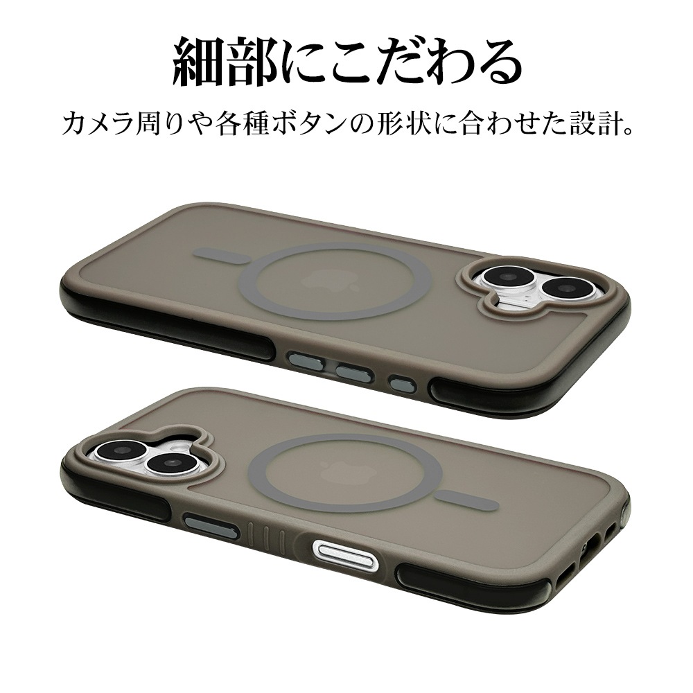 iPhone16 ������ ���С� �ϥ��֥�å� MagSafe�б� Air_C �Ѿ׷�ۼ� MIL���� ���� ��� �ޥåȲù� �����ɻ� TPU�Х�ѡ������� �������å���� �磻��쥹�����б� �ȡ��� �����ե��� ���ޥۥ����� 8129IP461HPMTA �饹���Хʥ�