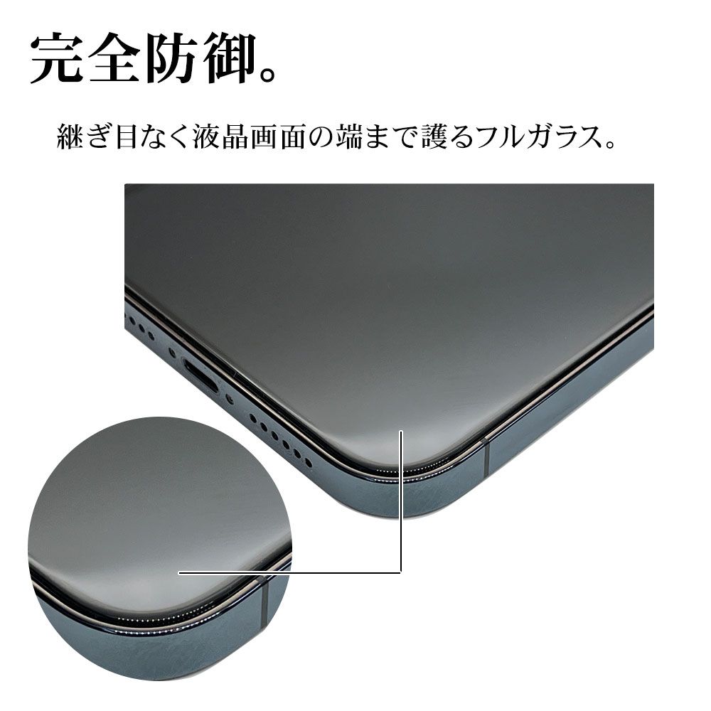iPhone14 Plus 13 Pro Max 饹ե ݸ  Ʃ ꥢ 쥹 ۥɻ 饬饹 0.33mm 10H ñŽդ ֥å ե14ץ饹 13ץޥå ݸե FGG3557IP267
