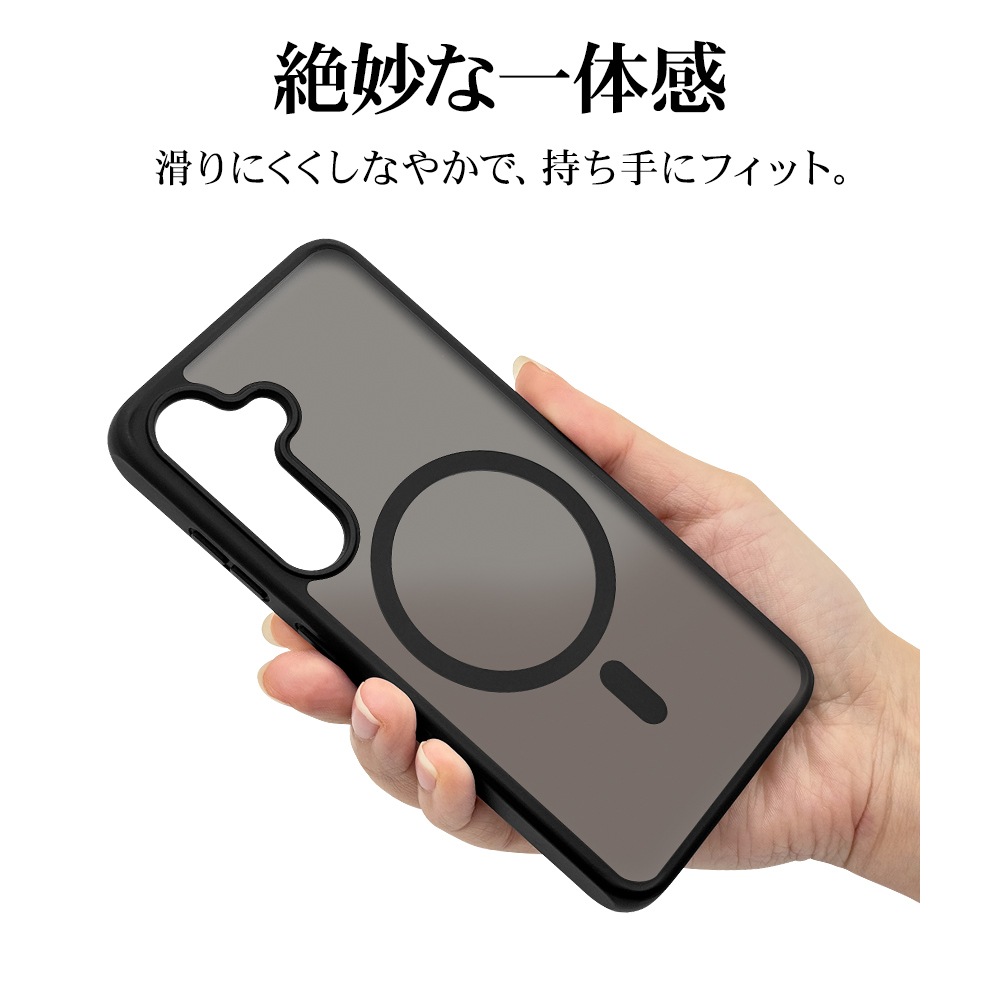 Galaxy S24 SC-51E SCG25 ������ ���С� �ϥ��֥�å� MagSafe�б� �Ѿ׷�ۼ� ���� ��� �ޥåȲù� �����ɻ� TPU�Х�ѡ������� �磻��쥹�����б� BK��FRBK ����饯���� S24 ���ޥۥ����� 7835GS24HPMBK �饹���Хʥ�