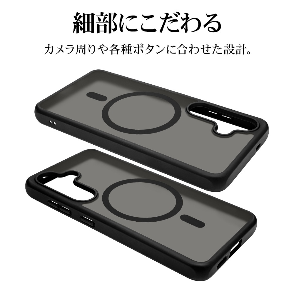 Galaxy S24 SC-51E SCG25 ������ ���С� �ϥ��֥�å� MagSafe�б� �Ѿ׷�ۼ� ���� ��� �ޥåȲù� �����ɻ� TPU�Х�ѡ������� �磻��쥹�����б� BK��FRBK ����饯���� S24 ���ޥۥ����� 7835GS24HPMBK �饹���Хʥ�