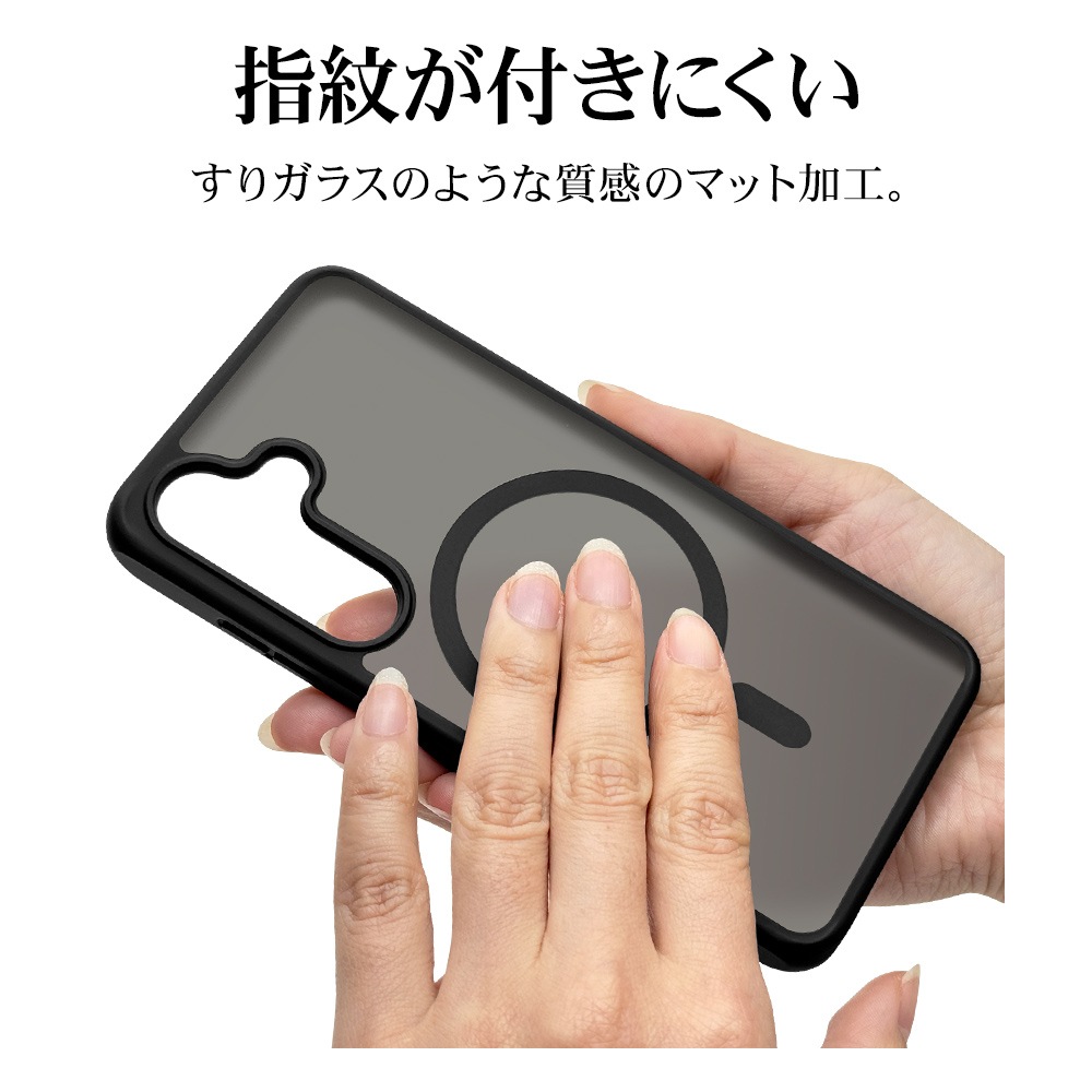 Galaxy S24 SC-51E SCG25 ������ ���С� �ϥ��֥�å� MagSafe�б� �Ѿ׷�ۼ� ���� ��� �ޥåȲù� �����ɻ� TPU�Х�ѡ������� �磻��쥹�����б� BK��FRBK ����饯���� S24 ���ޥۥ����� 7835GS24HPMBK �饹���Хʥ�