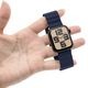 Apple Watch Series10 9 8 7 6 5 4 SE��2���� SE 42mm 41mm 40mm 38mm ���ꥳ��Х�� ��æ��ñ �Х�� �ޥ��ͥåȥ����� �֥롼 ���åץ륦���å� �٥�� RBLAWM4007BL