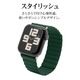 Apple Watch Series10 9 8 7 6 5 4 SE��2���� SE 42mm 41mm 40mm 38mm ���ꥳ��Х�� ��æ��ñ �Х�� �ޥ��ͥåȥ����� �֥롼 ���åץ륦���å� �٥�� RBLAWM4007BL