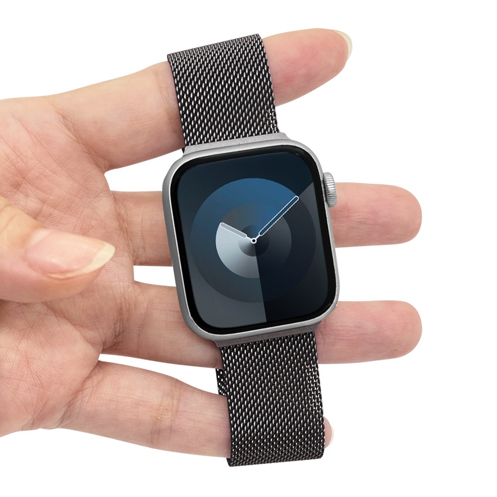 Apple Watch Series10 Series9 Series8 Series7 Series6 Series5 Series4 Series3 SE��2���� SE 41mm 40mm 38mm ���ƥ�쥹 ��å��� �Х�� �ޥ��ͥåȥ����ץ֥�å� ���åץ륦���å� �٥�� RBLAW4006BK