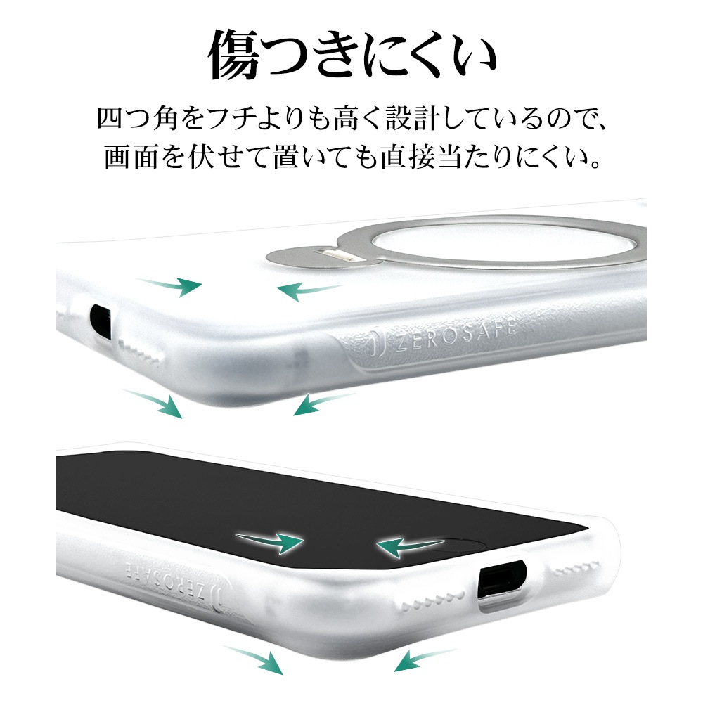 iPhone SE 3 2 iPhone8  С ϥ֥å ZEROSAFE MagSafeб Ѿ׷ۼ MIL 360ž դ ɻ  磻쥹б եȥۥ磻 SE3 SE2 ޥۥ 8044IP247HPMWH 