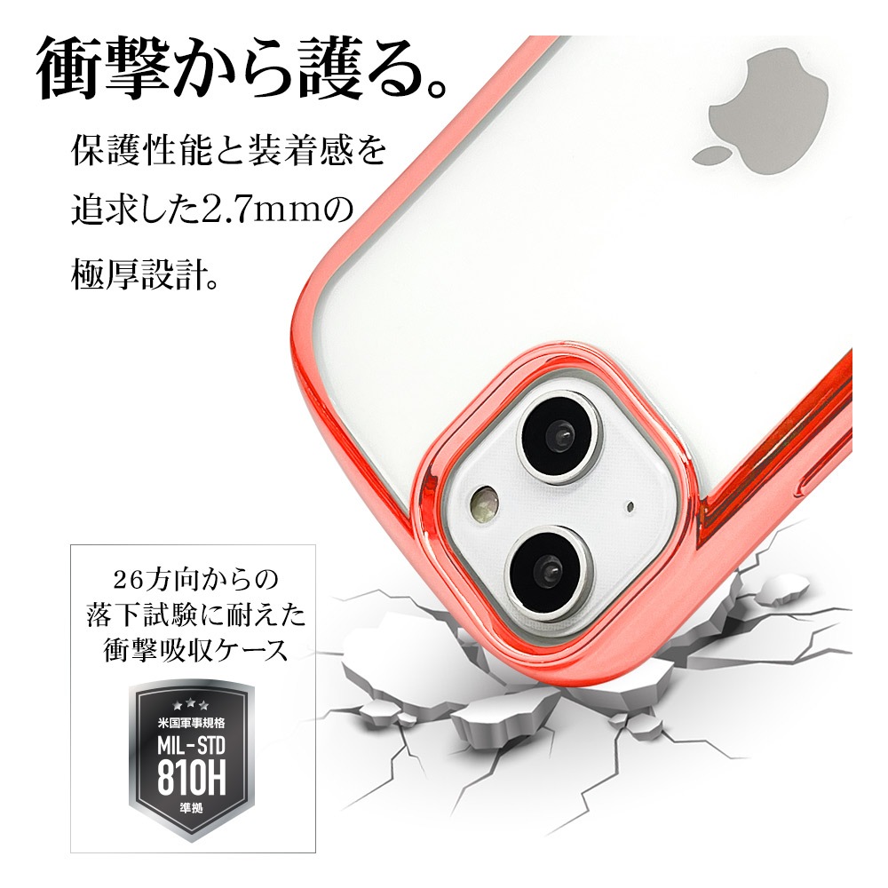 iPhone15 Plus 14 Plus  С եȥ TPU Ѿ׷ۼ   ꥢ Ʃ 2.7mm ᥿ե졼 VANILLA PACK CURVE  ե15ץ饹 14ץ饹 ޥۥ 7229IP267TP