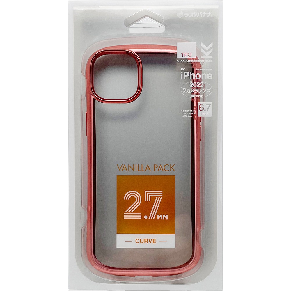 iPhone15 Plus 14 Plus  С եȥ TPU Ѿ׷ۼ   ꥢ Ʃ 2.7mm ᥿ե졼 VANILLA PACK CURVE  ե15ץ饹 14ץ饹 ޥۥ 7229IP267TP