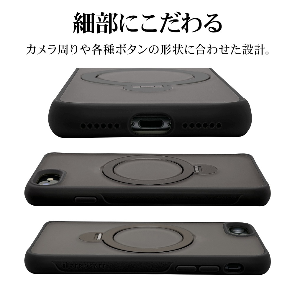 iPhone SE ��3���� ��2���� iPhone8 ������ ���С� �ϥ��֥�å� ZEROSAFE MagSafe�б� �Ѿ׷�ۼ� MIL���� 360���ž ����դ� ��ɻ� ������� �磻��쥹�����б� �ե����ȥ֥�å� SE3 SE2 ���ޥۥ����� 8045IP247HPMBK 