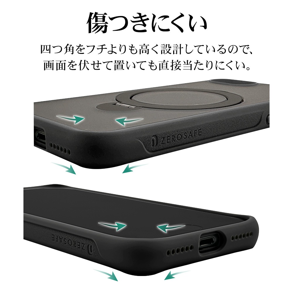 iPhone SE ��3���� ��2���� iPhone8 ������ ���С� �ϥ��֥�å� ZEROSAFE MagSafe�б� �Ѿ׷�ۼ� MIL���� 360���ž ����դ� ��ɻ� ������� �磻��쥹�����б� �ե����ȥ֥�å� SE3 SE2 ���ޥۥ����� 8045IP247HPMBK 