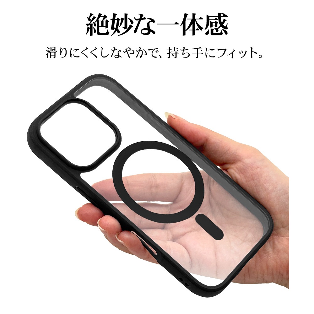 iPhone16 Pro ������ ���С� �ϥ��֥�å� MagSafe�б� RHINOX �饤�Υå��� �Ѿ׷�ۼ� MIL���� ���ꥢ ɽ�̹���5H TPU�Х�ѡ������� �磻��쥹�����б� �֥�å��ߥ��ꥢ �����ե��� ���ޥۥ����� 8214IP461PHAMBK �饹���Хʥ�