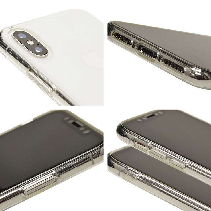 iPhone XS/X ������/���С� ���ե� TPU ���ꥢ �����ե��� ���ޥۥ����� 4365IP858TP