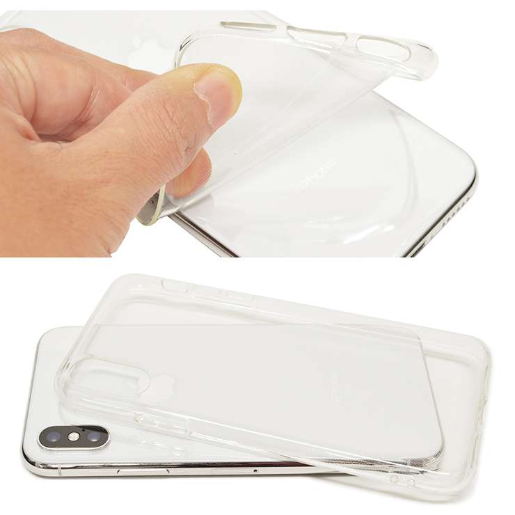 iPhone XS/X ������/���С� ���ե� TPU ���ꥢ �����ե��� ���ޥۥ����� 4365IP858TP