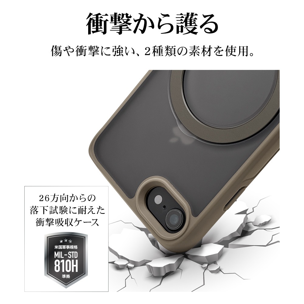 iPhone SE 3 2 iPhone8  С ϥ֥å ZEROSAFE MagSafeб Ѿ׷ۼ MIL 360ž դ ɻ  磻쥹б եȥʥ SE3 SE2 ޥۥ 8046IP247HPMNL 