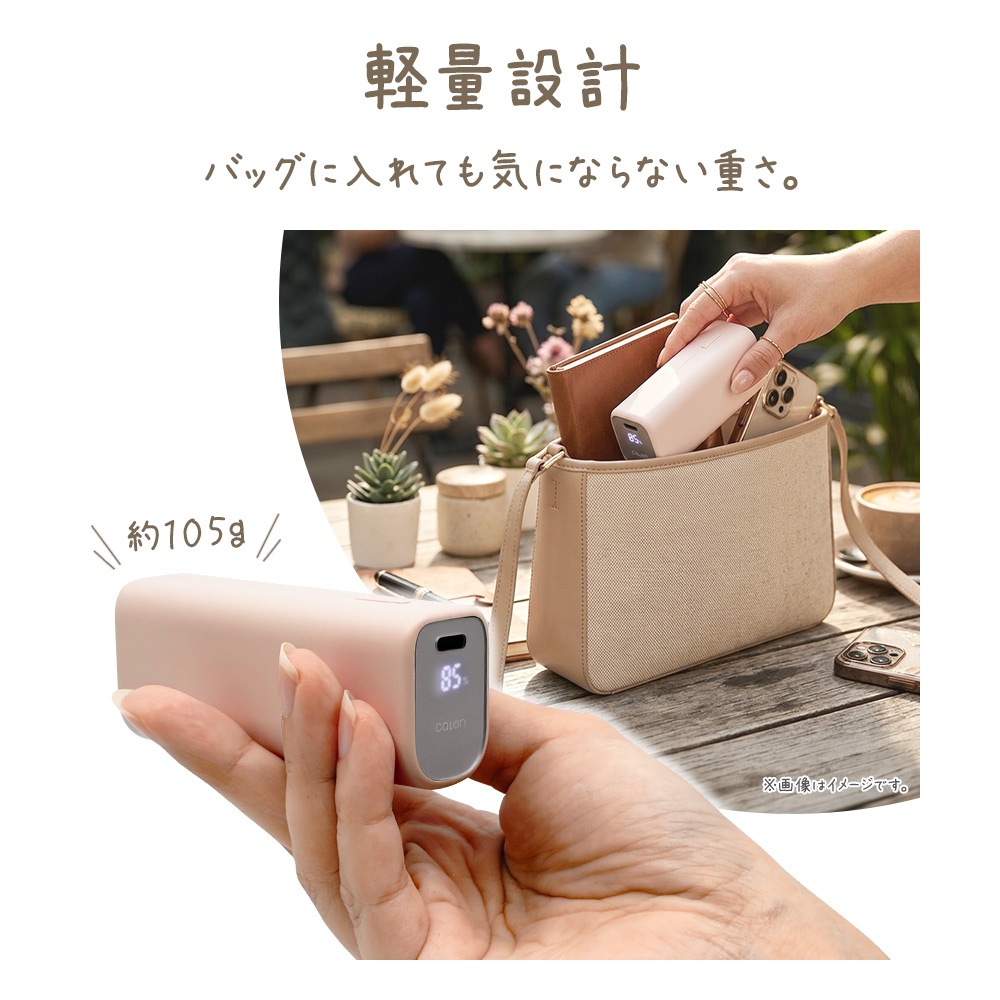 ��Х���Хåƥ꡼ 5000mAh calon ������C 20��å� ������A 3����ڥ� Type-C 20W Type-A 3A PD�б� �ѥ�ǥ�Х꡼ ����ѥ��� �ۥ磻�� iPhone ���ޥ� iPad ������ RLI050C20W04WH �饹���Хʥ�