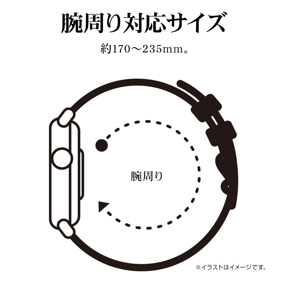 Apple Watch Series10 Series9 Series8 Series7 Series6 Series5 Series4 Series3 SE��2���� SE 41mm 40mm 38mm ���ƥ�쥹 ��å��� �Х�� �ޥ��ͥåȥ����ץ�٥���� ���åץ륦���å� �٥�� RBLAW4006LA