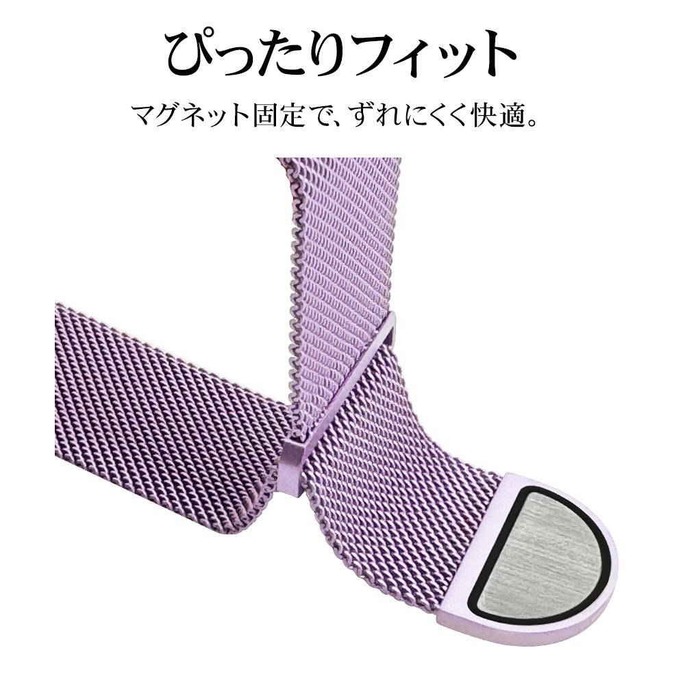 Apple Watch Series10 Series9 Series8 Series7 Series6 Series5 Series4 Series3 SE��2���� SE 41mm 40mm 38mm ���ƥ�쥹 ��å��� �Х�� �ޥ��ͥåȥ����ץ�٥���� ���åץ륦���å� �٥�� RBLAW4006LA