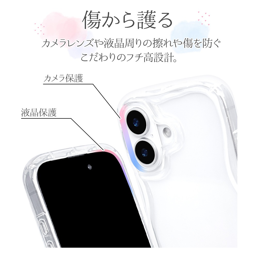 iPhone17  С եȥ TPU Ѿ׷ۼ ꥢ Ʃ 󥵥ɥ ڹ  ȥåץۡ my.DECOR ꥢ ե ޥۥ 8957IP5ATPCL 饹Хʥ