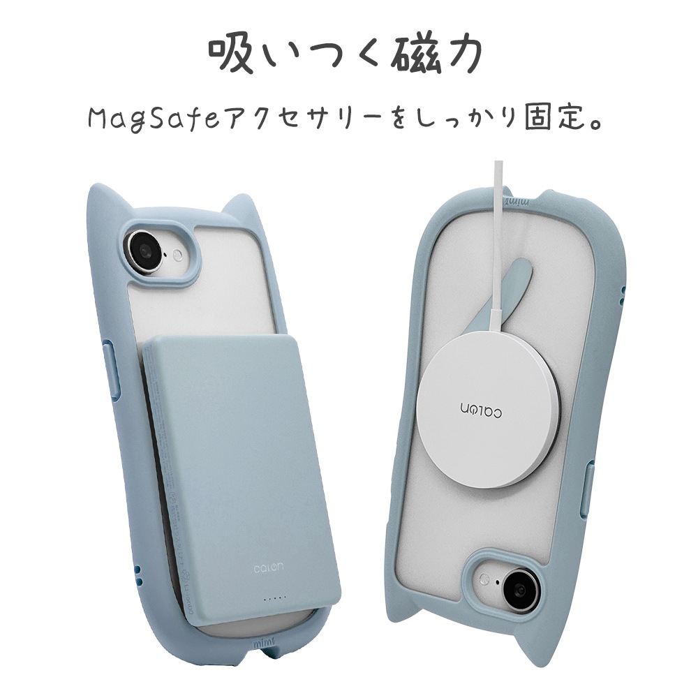 iPhone17e 16e ������ ���С� �ϥ��֥�å� MagSafe�б� mimi ǭ�� �ͥ��ߥ� �ͤ��ߤ� �Ѿ׷�ۼ� MIL ���̥��ꥢ TPU�Х�ѡ������� ���ȥ�åץۡ��� ���⡼�����֥롼 �����ե��� ���ޥۥ����� 9787IP6EHPMSBL �饹���Хʥ�