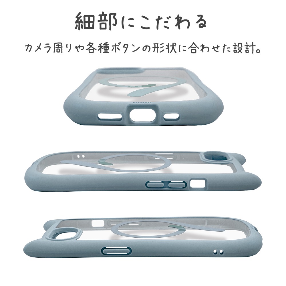 iPhone17e 16e ������ ���С� �ϥ��֥�å� MagSafe�б� mimi ǭ�� �ͥ��ߥ� �ͤ��ߤ� �Ѿ׷�ۼ� MIL ���̥��ꥢ TPU�Х�ѡ������� ���ȥ�åץۡ��� ���⡼�����֥롼 �����ե��� ���ޥۥ����� 9787IP6EHPMSBL �饹���Хʥ�