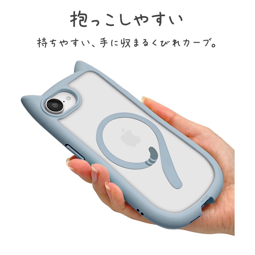 iPhone17e 16e ������ ���С� �ϥ��֥�å� MagSafe�б� mimi ǭ�� �ͥ��ߥ� �ͤ��ߤ� �Ѿ׷�ۼ� MIL ���̥��ꥢ TPU�Х�ѡ������� ���ȥ�åץۡ��� ���⡼�����֥롼 �����ե��� ���ޥۥ����� 9787IP6EHPMSBL �饹���Хʥ�