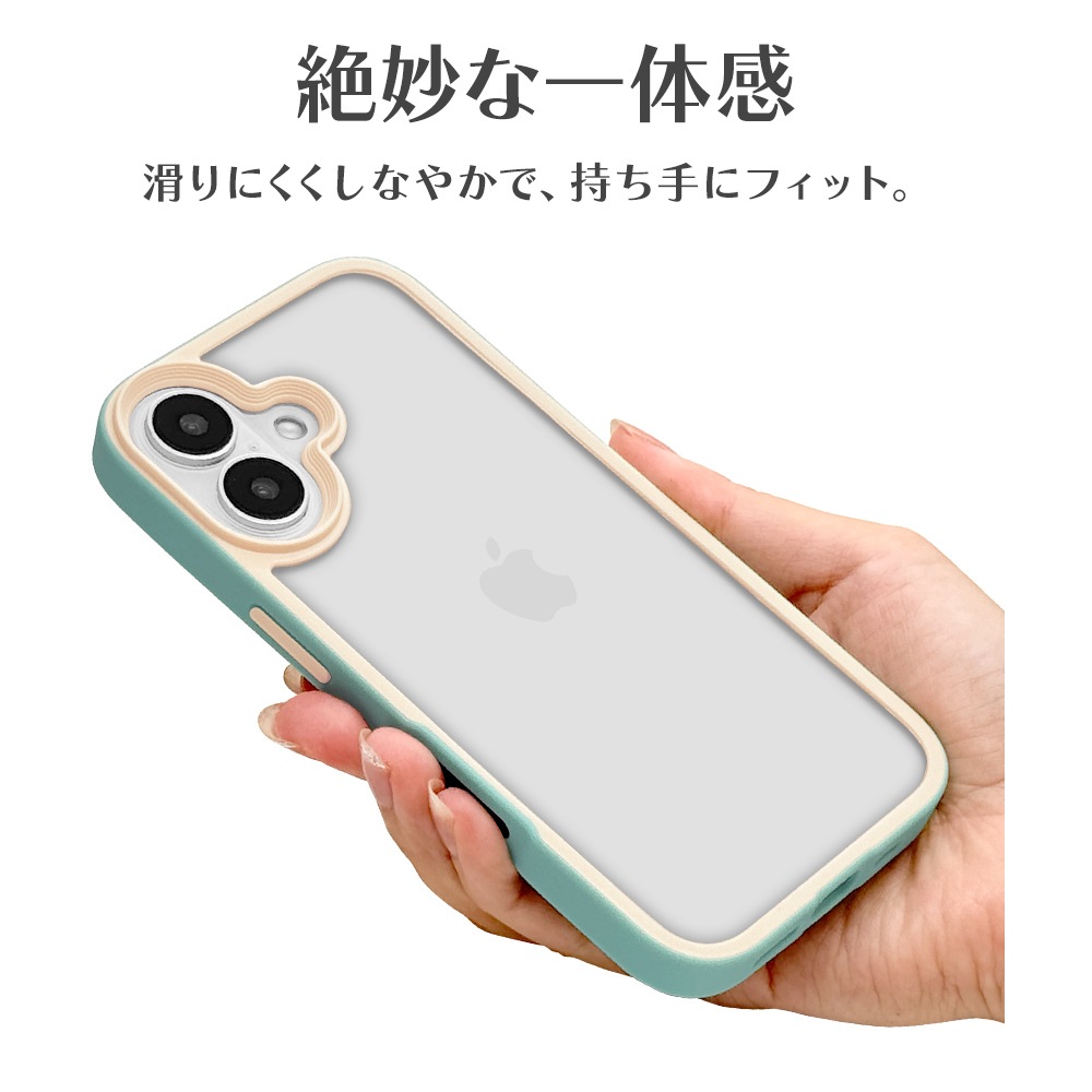 iPhone16  С ϥ֥å bicolor Ѿ׷ۼ   ̥ꥢ Ʃ TPUХѡ Х顼 ȥåץۡ 磻쥹б ߥ ե ޥۥ 8135IP461HPMT 饹Хʥ