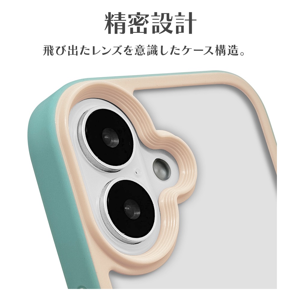 iPhone16  С ϥ֥å bicolor Ѿ׷ۼ   ̥ꥢ Ʃ TPUХѡ Х顼 ȥåץۡ 磻쥹б ߥ ե ޥۥ 8135IP461HPMT 饹Хʥ