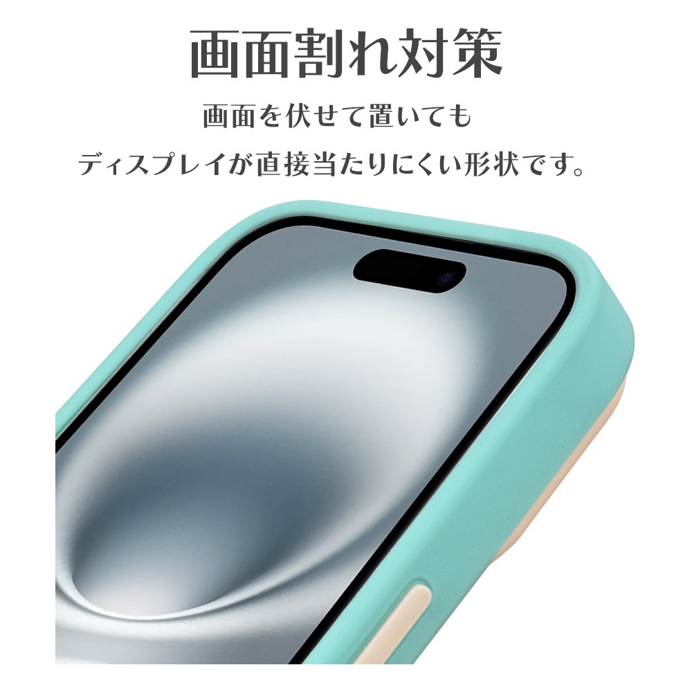 iPhone16  С ϥ֥å bicolor Ѿ׷ۼ   ̥ꥢ Ʃ TPUХѡ Х顼 ȥåץۡ 磻쥹б ߥ ե ޥۥ 8135IP461HPMT 饹Хʥ