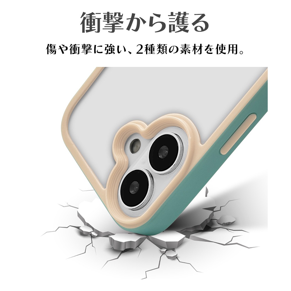 iPhone16  С ϥ֥å bicolor Ѿ׷ۼ   ̥ꥢ Ʃ TPUХѡ Х顼 ȥåץۡ 磻쥹б ߥ ե ޥۥ 8135IP461HPMT 饹Хʥ