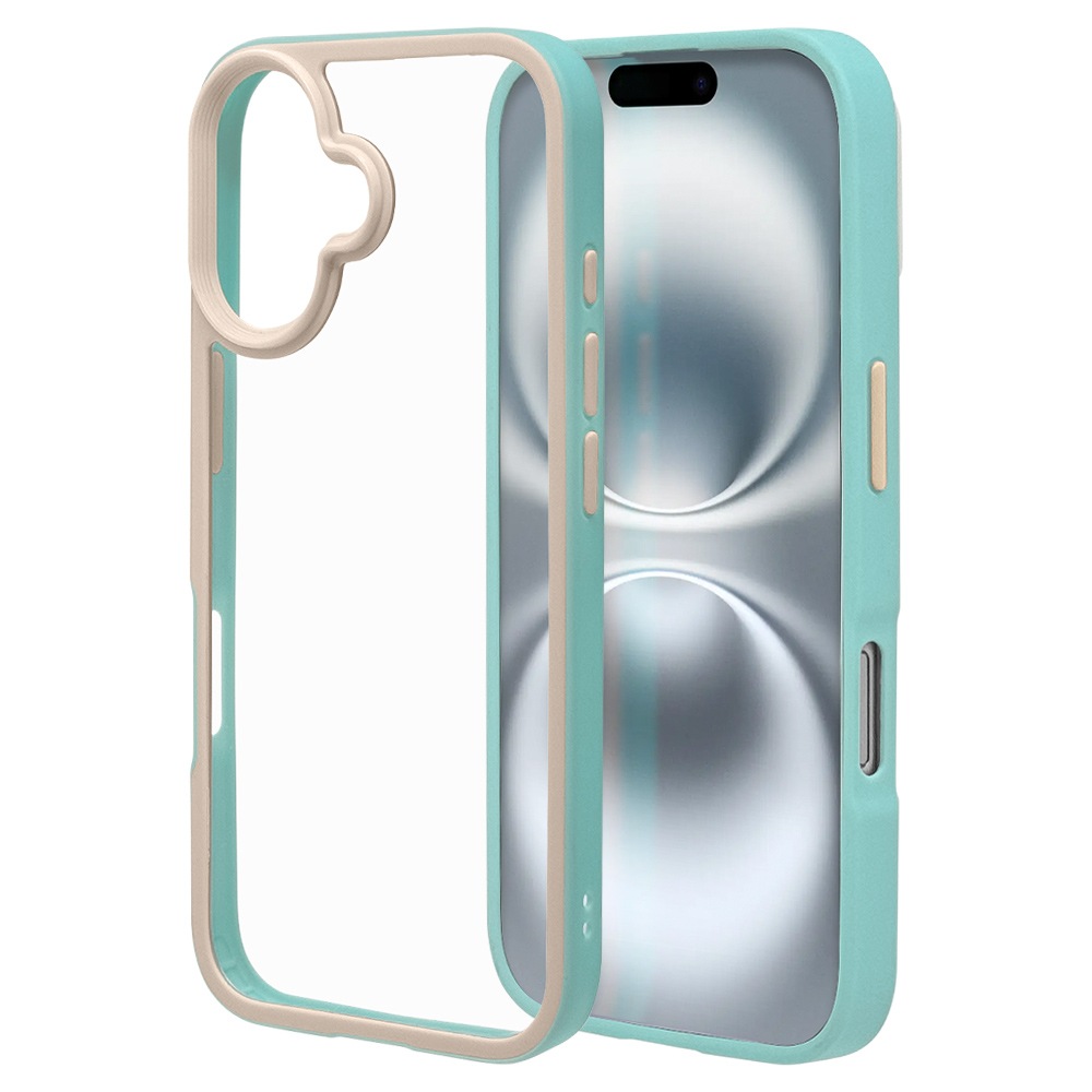 iPhone16  С ϥ֥å bicolor Ѿ׷ۼ   ̥ꥢ Ʃ TPUХѡ Х顼 ȥåץۡ 磻쥹б ߥ ե ޥۥ 8135IP461HPMT 饹Хʥ