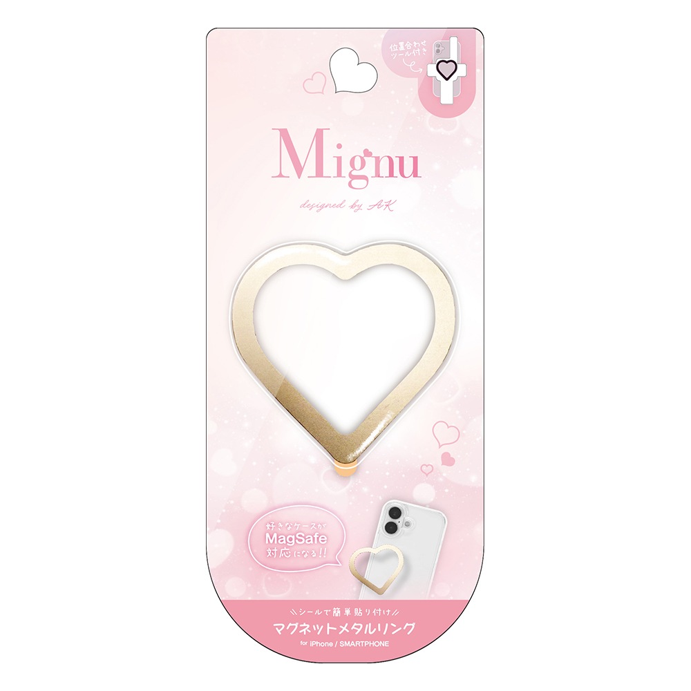 �ޥ��ͥåȥ᥿���� MagSafe�б� �ޥ������� �磻��쥹���� Mignu �ߥ˥� ���ֹ�碌�ġ����դ� �ޥ��ͥåȥ�� ��ñŽ���դ� ������� iPhone Android ���ޥ� RMAGRMI01GD �饹���Хʥ�