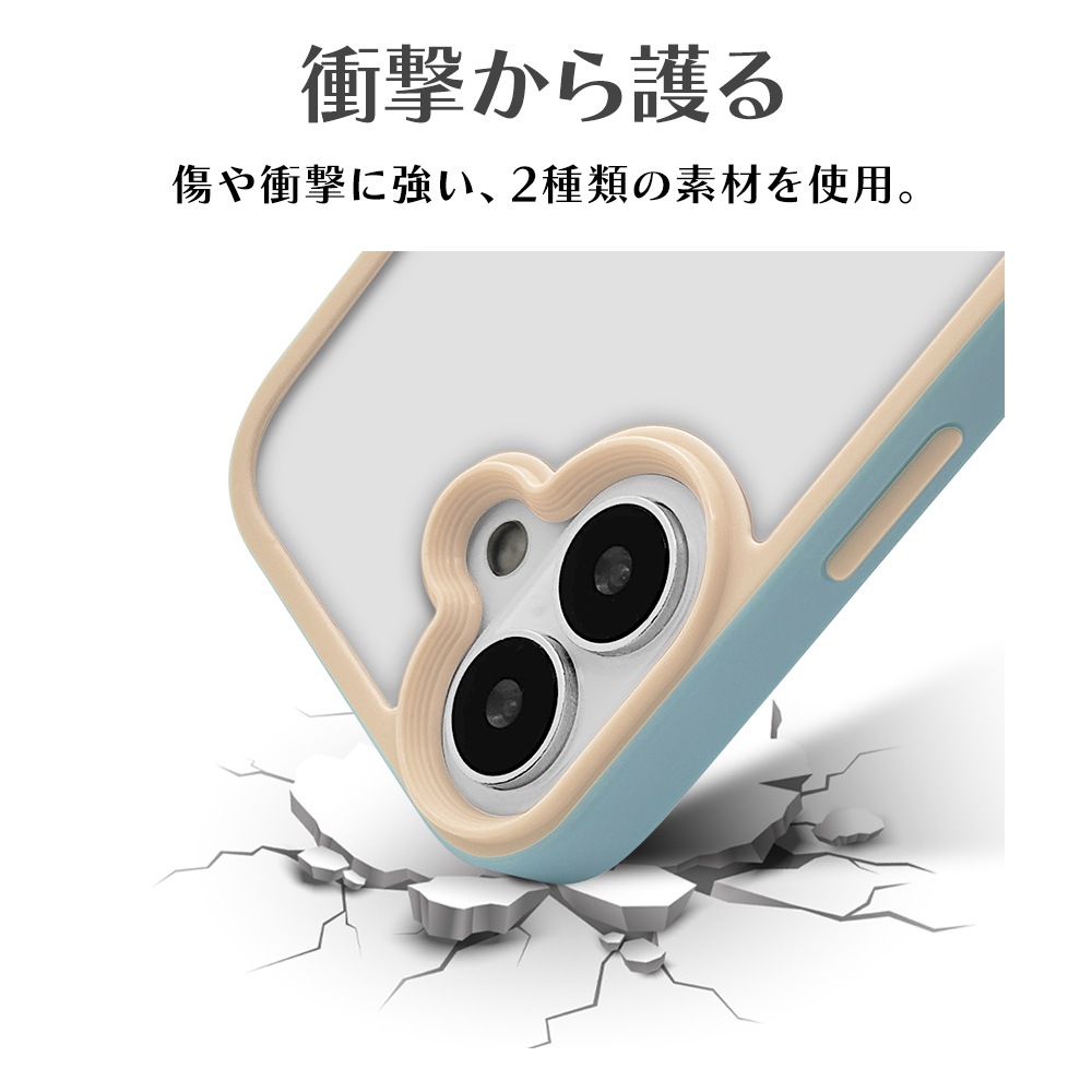iPhone16 ������ ���С� �ϥ��֥�å� bicolor �Ѿ׷�ۼ� ���� ��� ���̥��ꥢ Ʃ�� TPU�Х�ѡ������� �Х����顼 ���ȥ�åץۡ��� �磻��쥹�����б� �饤�ȥ֥롼 �����ե��� ���ޥۥ����� 8136IP461HPLBL �饹���Хʥ�
