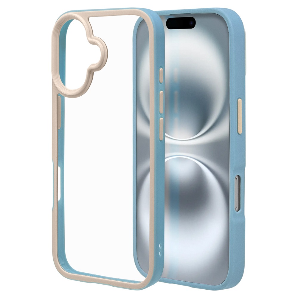 iPhone16 ������ ���С� �ϥ��֥�å� bicolor �Ѿ׷�ۼ� ���� ��� ���̥��ꥢ Ʃ�� TPU�Х�ѡ������� �Х����顼 ���ȥ�åץۡ��� �磻��쥹�����б� �饤�ȥ֥롼 �����ե��� ���ޥۥ����� 8136IP461HPLBL �饹���Хʥ�