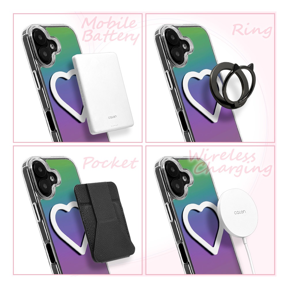 �ޥ��ͥåȥ᥿���� MagSafe�б� �ޥ������� �磻��쥹���� Mignu �ߥ˥� ���ֹ�碌�ġ����դ� �ޥ��ͥåȥ�� ��ñŽ���դ� �ԥ󥯥������ iPhone Android ���ޥ� RMAGRMI01PG �饹���Хʥ�