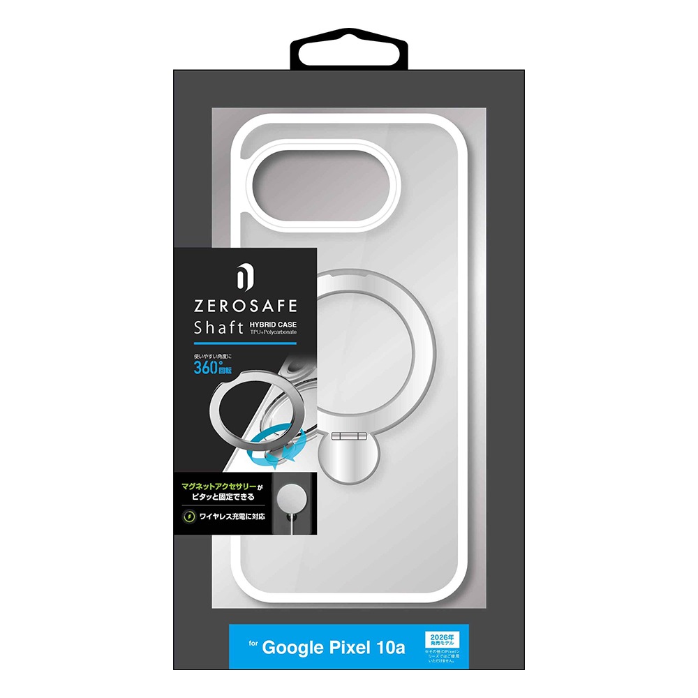 Google Pixel 10a ������ ���С� �ϥ��֥�å� ZEROSAFE Shaft �ޥ��ͥåȽ��� �Ѿ׷�ۼ� �ޥå� �����ɻ� TPU�Х�ѡ������� ��� �ե����ȥۥ磻�� �������� �ԥ����� 9373P10AZSFWH �饹���Хʥ�