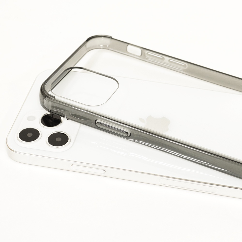 iPhone12 12 Pro ケース カバー ハイブリッド TPU+PC クリア