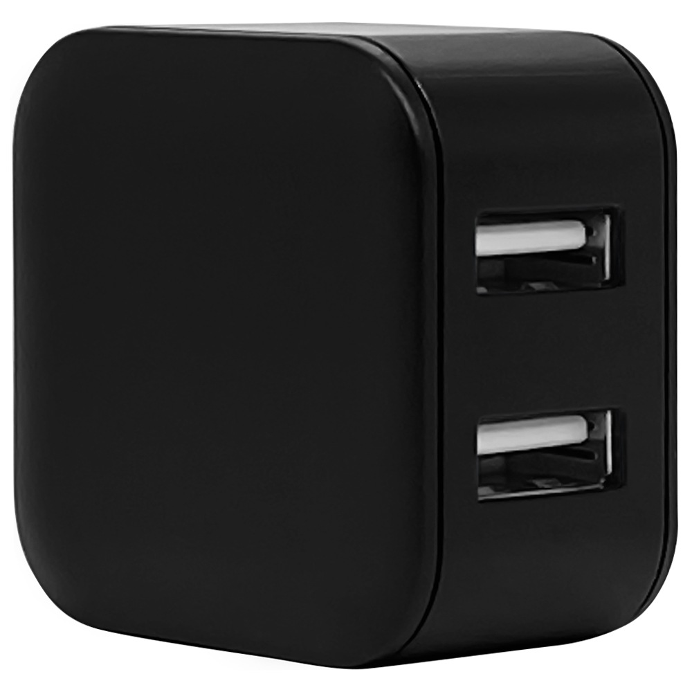 ���Ŵ� AC�����ץ��� USB���Ŵ� ������A 2�ݡ��� 5V 2.4A ���󥻥�� AC USB Type-A typea 2��Ʊ�� ���� ����ѥ��� �������� ι�� ��ĥ smart IC �֥�å� iPhone iPad Android RAC2A2A03BK