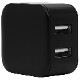 ���Ŵ� AC�����ץ��� USB���Ŵ� ������A 2�ݡ��� 5V 2.4A ���󥻥�� AC USB Type-A typea 2��Ʊ�� ���� ����ѥ��� �������� ι�� ��ĥ smart IC �֥�å� iPhone iPad Android RAC2A2A03BK