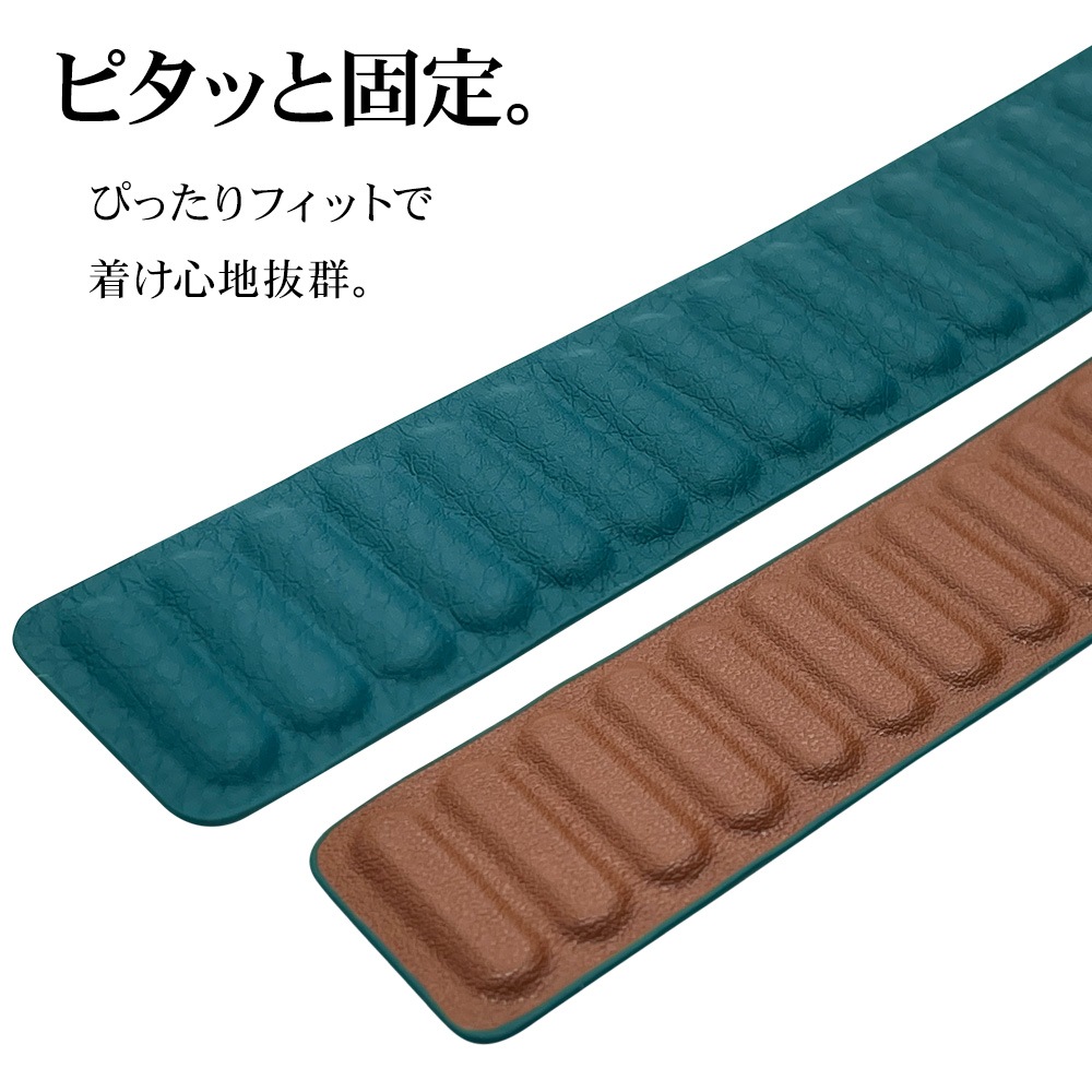 Apple Watch Series10 Series9 Series8 Series7 Series6 Series5 Series4 Series3 SE��2���� SE 41mm/40mm/38mm �ޥ��ͥåȥ쥶�� �Х��  �ۥ磻�� ���åץ륦���å� �Х�� RBAWM7439WH