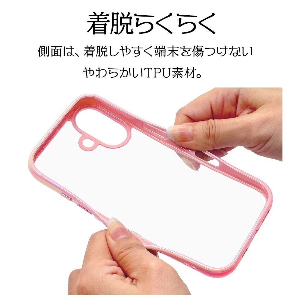 iPhone16 ������ ���С� �ϥ��֥�å� aurora �Ѿ׷�ۼ� ���̥��ꥢ TPU�Х�ѡ������� ��������ե졼�� �磻��쥹�����б� �ԥ󥯡ߥ��ꥢ �����ե��� ���ޥۥ����� 8139IP461HPPK �饹���Хʥ�