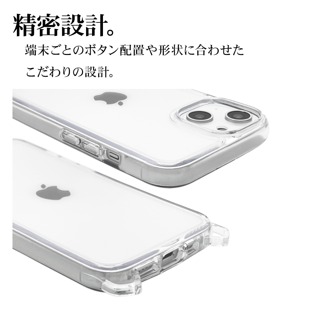 iPhone15 Plus 14 Plus  С ϥ֥å Ѿ׷ۼ ƷMIL   ꥢ Ʃ TPUХѡ+PC  ȥå Ф᤬ ȥåץۡ UTILITY STRAP ꡼֥꡼ ޥۥ 7267IP267HB