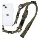 iPhone15 Plus 14 Plus  С ϥ֥å Ѿ׷ۼ ƷMIL   ꥢ Ʃ TPUХѡ+PC  ȥå Ф᤬ ȥåץۡ UTILITY STRAP ꡼֥꡼ ޥۥ 7267IP267HB 饹Хʥ